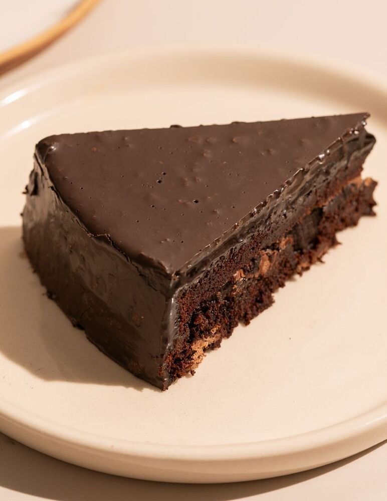 Truffle chocolate cake slice by Breadko